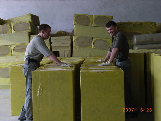 Thermal Insulation stonewool Board 600mm Width For Exhaust Flues , Boilers