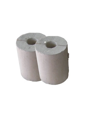 Aislamiento de calor industrial de la cubierta del tubo del silicato del calcio del cemento