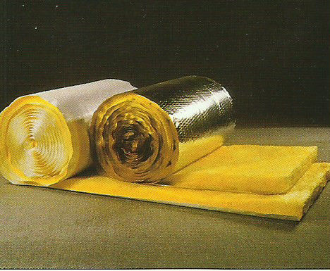Aislamiento del fuego de la manta de las lanas de cristal del papel de aluminio para el edificio del metal