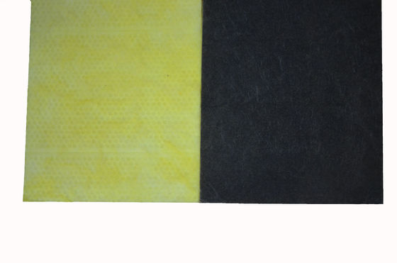 Tablero de las lanas de cristal de la absorción sana hecho frente con el tejido de cristal negro