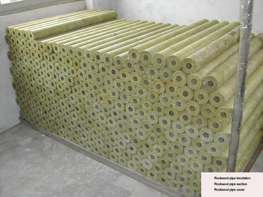 Aislamiento rígido del tubo de stonewool, sección del tubo de stonewool diámetro de 22 - 529 milímetros