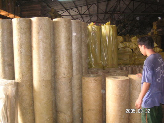 Alta densidad del material de aislamiento del tubo de stonewool de la insonorización